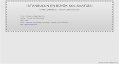 Desktop Screenshot of istanbulsaat.com